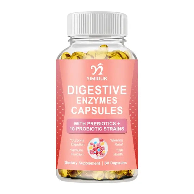 Cápsulas de Enzimas Digestivas con Probióticos y Prebióticos - Tu Aliado Natural para una Digestión Saludable y Control de Peso