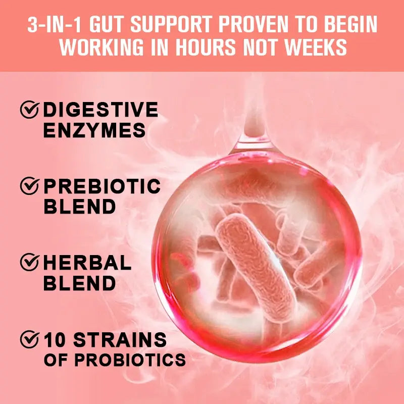 Cápsulas de Enzimas Digestivas con Probióticos y Prebióticos - Tu Aliado Natural para una Digestión Saludable y Control de Peso