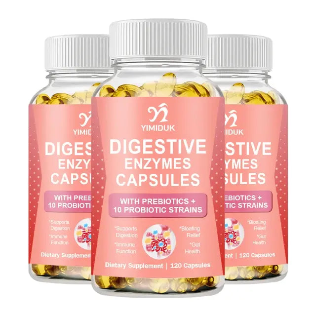 Cápsulas de Enzimas Digestivas con Probióticos y Prebióticos - Tu Aliado Natural para una Digestión Saludable y Control de Peso